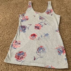 Floral scoop neck tank